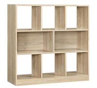 Shein Biblioteca, Librería con Estantes, Estantería para Libros, Estantería Decorativa, para Oficina, Salón, Dormitorio, Habitación Infantil y Oficina, 97,5