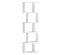 Shein Biblioteca, Librería de 5 Niveles, 20 x 40 x 159 cm, Estantería, Armario de Libros, Moderno, Separador de Espacios, Salón, Dormitorio, Estudio, Oficin