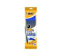 Shein Bic cristal large pack de 5 boligrafos de bola - punta redonda de 1.6mm - trazo 0.6mm - tinta con base de aceite - color azul