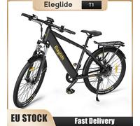 Shein Bicicleta eléctrica Eleglide Bicicleta urbana eléctrica de trekking de 27,5 pulgadas con batería de 36 V 13 Ah, alcance de 100 km, motor de 250 W, bic