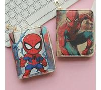 Shein Billetera de Marvel Spider-Man, bolsa de tarjetas con estampado único, bolsa de tarjetas fácil de guardar, portátil para salir, a todos les encanta re