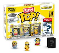 Shein Blister 4 Figuras Bitty Pop Minions Series 3 - Funko Pop Coleccionable De Edición Limitada - Funko Pop Diseño Detallado Y Realista - Funko Pop Ideal P