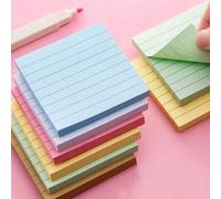 Shein Bloc de notas adhesivas con líneas, 240/480/720 piezas de marcadores de página autoadhesivos a rayas reutilizables para libros, oficina, escuela y est