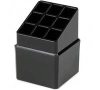 Shein Bloom Store -Organizador de Labiales Compactor, Negro - Almacenamiento de maquillaje compacto y práctico para tus labiales