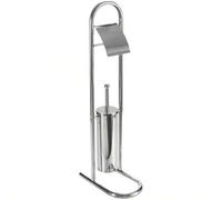Shein BLOOM STORE-Portarollo escobillero Nilo acero inoxidable 30 x 16 x 79 cm accesorios aseo baño