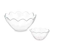 Shein BLOOM STORE - Set de 7 Piezas de Boles de Madera | 1 Bol Grande (23.7 x 23.7 x 11 cm) + 1 Bol Pequeño (13 x 13 x 6 cm) Ideal para Servir y Decorar