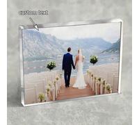 Shein Bloque de foto de acrílico personalizado - Personalizado con tu historia de amor, perfecto para aniversarios, cumpleaños, bodas, graduaciones y calent