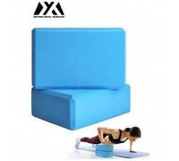 Shein Bloque de yoga MEIYIXING Gaiam - Espuma de EVA sin látex y resistente - Superficie suave antideslizante con bordes biselados para yoga, pilates, medit
