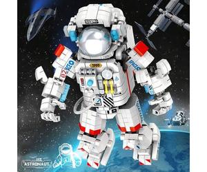 Shein Bloques de Construcción de Astronauta 999 Piezas, Juguete de Rompecabezas de Ensamblaje de Mecha Niño Amanecer Espacial, Regalo de Cumpleaños para May