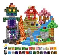 Shein Bloques magnéticos, 98/138/168 piezas de bloques de construcción magnéticos para construir un mundo 3D, juguete de construcción sensorial STEM con blo