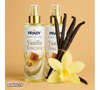 Shein Body Splash Prady Vanilla Toscana 250ml Bruma corporal con aroma dulce a vainilla y caramelo - Aporta frescura y suavidad a la piel - Ideal para desp