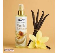 Shein Body Splash Prady Vanilla Toscana 250ml Bruma corporal con aroma dulce a vainilla y caramelo - Aporta frescura y suavidad a la piel - Ideal para desp
