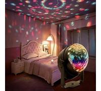 Shein Bola de discoteca con luz RGB controlada por control remoto, que da vida a la fiesta - Alimentada por USB, adecuada para el hogar, fiestas, bares, kar