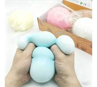 Shein Bola de queso fluido ultra grande, bola de fluido gigante antiestrés, juguete de apretar tipo daifuku, juguete antiestrés de rebote lento de gran tama