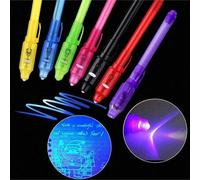 Shein Bolígrafo secreto, bolígrafo UV secreto, escritura invisible, lectura con luz, bolígrafo marcador de tinta invisible UV para niños y niñas, resaltador