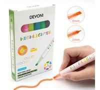 Shein Bolígrafos resaltadores de gel Sharpie, punta de bala, múltiples colores fluorescentes, 6 piezas/5 colores, anti-secado, anti-manchas, anti-fugas