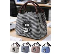 Shein Bolsa aislante, estampado de patrón "Todo está bien, yo estoy bien" con diseño de taza de café, divertido para amantes del café para mujeres, viene co