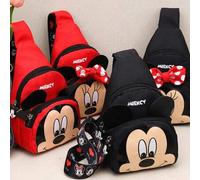 Shein Bolsa bandolera Mickey Mouse de Disney, bolso cruzado, elegante mini bolso de cintura, versátil y fresco, fácil de llevar de viaje, bolso de pareja, b