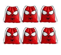 Shein Bolsa con cordón de tela no tejida de Marvel Spider-Man, bolsa de regalo, regalo de cumpleaños para niños, decoración de fiesta, almacenamiento de moc