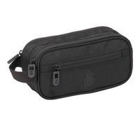 Shein Bolsa de accesorios portátil premium - Con el escudo oficial del Real Madrid - Bolsa de accesorios con varios compartimentos - Bolsa de accesorios con