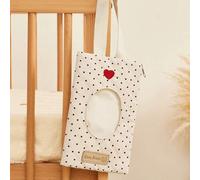 Shein Bolsa de almacenamiento con forma de corazón para bebé, bolsa de pañales para guardar pañales, toallitas húmedas y pañuelos cuando se sale