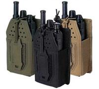 Shein Bolsa de almacenamiento inalámbrica táctica, Soporte para walkie-talkie de caza, Bolsa colgante de radio de apertura superior, Bolsa de revista de nai
