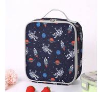 Shein Bolsa De Almuerzo De Astronauta De Tamaño Pequeño Para Niños, Niños, Niñas, Bolsa Térmica Reutilizable, Lonchera Para Niños Para El Regreso A La Escue