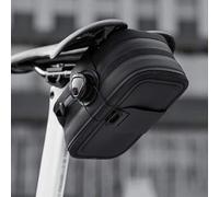 Shein Bolsa de asiento trasero de bicicleta, bolsa de sillín con hebilla de bloqueo giratoria, bolsa de almacenamiento de herramientas para equipo de ciclis