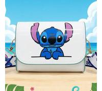 Shein Bolsa de cosméticos con diseños impresos de Stitch y Angel de Disney. Práctica, estética y de almacenamiento. Organizador de viaje con estilo. Bolso d