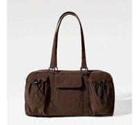 Shein Bolsa de deporte/viaje de 6L con exterior repelente al agua, cordón, cierre con cremallera, bolsillos con solapa, compartimentos, correa para el hombr