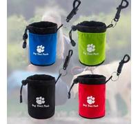 Shein Bolsa de entrenamiento compacta para mascotas con cinturón ajustable, bolsa de almacenamiento con correa de manos libres para pasear, hacer senderismo