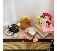 Shein Bolsa de galletas de sándwich mini divertidas de Hello Kitty de Sanrio, monedero versátil de niña linda con diseño de dibujos animados, sin colgan