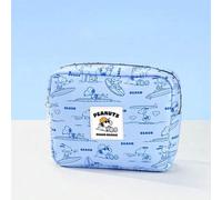 Shein Bolsa de maquillaje cuadrada de la serie de diarios Snoopy Around The Sea de MINISO (L). De gran tamaño y gran capacidad, puede contener todo tipo de