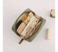 Shein Bolsa de maquillaje de gran capacidad, organizador de cosméticos, estuche multifuncional para viajes para lápiz labial, polvo compacto, artículos de t