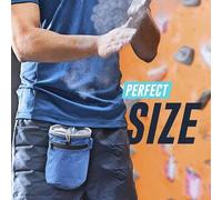 Shein Bolsa de tiza de nailon de alta calidad con cinturón ajustable y bolsillo con cremallera - Bolsa de tiza antideslizante azul, esencial para gimnasia,