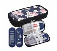 Shein Bolsa de viaje de almacenamiento en frío para insulina - Bolsa de viaje de almacenamiento en frío para diabetes, caja de almacenamiento portátil de me