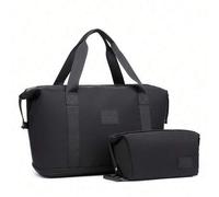 Shein Bolsa de Viaje Expandible Impermeable de 36L con Neceser para Hombres y Mujeres Bolsa de Gimnasio para Fin de Semana Juego de Dos Piezas Equipaje de M