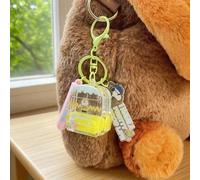 Shein Bolsa escolar, llavero líquido y accesorios de Snoopy Colección Vida Colorida de Miniso - Amarillo