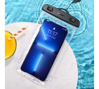 Shein Bolsa impermeable UGREEN de 6.7 pulgadas para teléfono celular, compatible con 15 Pro Max y S23, para vacaciones de verano, buceo, natación, funda par