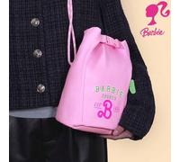 Shein Bolsa para botella de agua con correa para el hombro, bolsa de almacenamiento, bolso cruzado de compras, de la serie Barbie DIY. Bolsa portátil para b