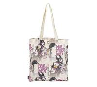 Shein Bolsa Shopping de Villanas de Disney - Negro - 36x39x0,4cm - 2 Asas - Poliéster y Algodón - Estampado de Villanas de Disney