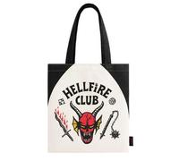 Shein Bolsa Shopping Stranger Things Moderna - Bolsa Tote de Tela Ligera y Resistente con Asas Largas, Ideal para Compras, Uso Diario y Fans de la Serie⚫ En