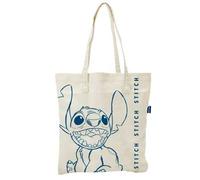 Shein Bolsa Stich Totebag, 100% Algodó, Bolsa Stitch Shopping, Licencia 100% Oficial, Color Blanco, 41 x 37 cm, Kiglam. Envios 24-48 horas