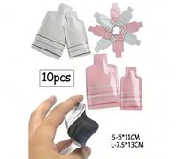 Shein Bolsas de muestra de champú con sellado térmico con forma de botella, paquete de bolsa de aluminio, muestras cosméticas, viaje, desechables, envases p