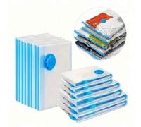 Shein Bolsas de vacío ahorradoras de espacio, bolsas de sellado al vacío tamaño jumbo con bomba manual de viaje, bolsas de almacenamiento al vacío para ropa