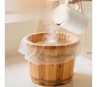 Shein Bolsas desechables para remojo de pies, utilizadas para baño de pies, terapia de pies, relajación de pies, mascarilla de pies, palangana de pies, pelí