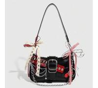 Shein Bolso bandolera/cruzado con diseño de estrellas y lunas de plata, versátil y a la moda, perfecto para el estilo callejero de las chicas, fiestas y com