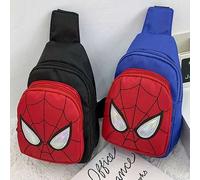 Shein Bolso bandolera, de hombro y de pecho con diseño de Spider-Man de Marvel Disney, bolso pequeño de moda casual para niños, riñonera, bolso deportivo de