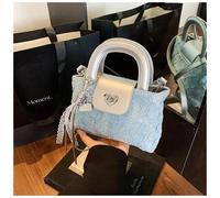 Shein Bolso bandolera de lino resistente para mujer con silueta redondeada