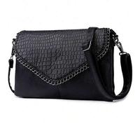 Shein Bolso bandolera tipo sobre con estampado de cocodrilo y detalle de cadena, ideal para usar todo el año. Un bolso versátil para el día a día, perfecto